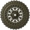 Ekena Millwork Sellek Ceiling Medallion (Fits Canopies up to 1 1/8"), 18 1/2"OD x 7/8"ID x 1 1/2"P, Witch Hazel CM18SKWHF - alternate 1